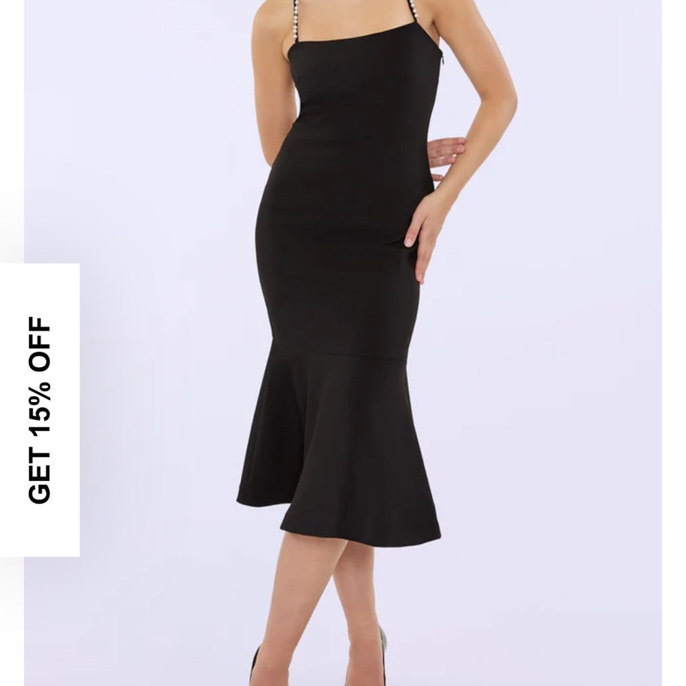 Likely Black Pearl Formal Midi Dress